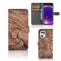 OPPO Find X5 Pro Book Style Case Tree Trunk - thumbnail