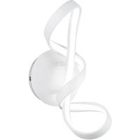 LED Wandlamp 18W - Natuurlijk Wit 4000K - Dimbaar - Mat Wit Aluminium