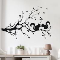 Eekhoorn twig slaapkamer woonkamer decoratie verwisselbare muur sticker