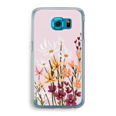Painted wildflowers: Samsung Galaxy S6 Transparant Hoesje