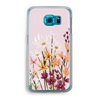 Painted wildflowers: Samsung Galaxy S6 Transparant Hoesje