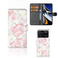 Xiaomi Poco X4 Pro 5G Hoesje Lovely Flowers - thumbnail