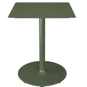 Houe Pico tuintafel 60x60 Olive green, rond onderstel