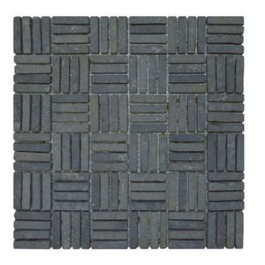 Stabigo Parquet VH 1x4.8 Light Grey mozaiek 30x30 cm grijs mat