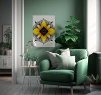 Bloem mandala poster Bloem mandala poster