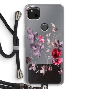 Mooie bloemen: Pixel 4a Transparant Hoesje met koord
