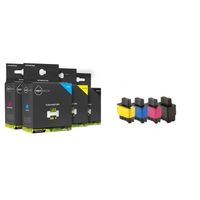 Inktmedia® - Inktcartridge - Geschikt Brother LC-900 serie inktcartridges SET - Cartridge met Inkt
