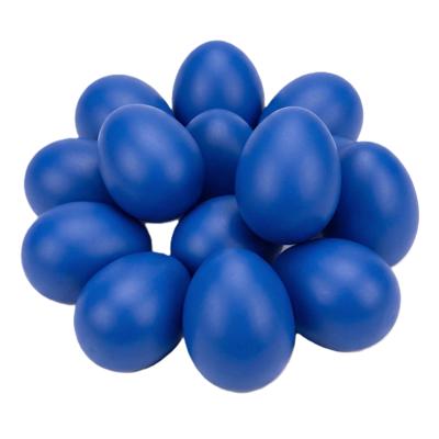 Hobby knutsel eieren - 100x - 4,5 cm - blauw - kunststof - decoratie paaseieren