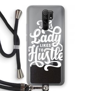 Hustle Lady: Xiaomi Redmi 9 Transparant Hoesje met koord