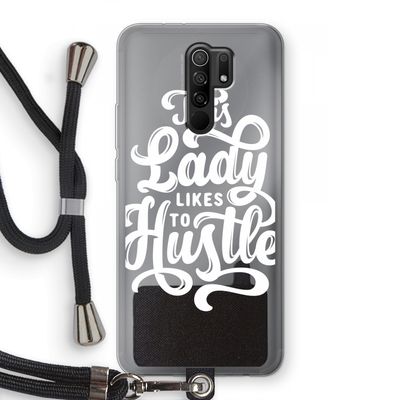 Hustle Lady: Xiaomi Redmi 9 Transparant Hoesje met koord