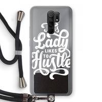 Hustle Lady: Xiaomi Redmi 9 Transparant Hoesje met koord