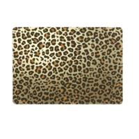 Tafel Placemats/onderleggers - 4x - gouden panterprint - 30 x 45 cm - Tafel dekken