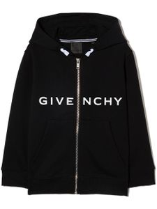 Givenchy Kids Hoodie met logoprint - Zwart