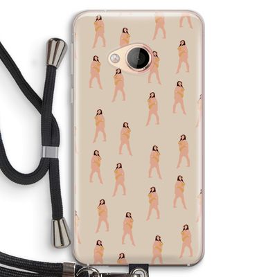 You're so golden: HTC U Play Transparant Hoesje met koord