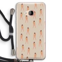 You're so golden: HTC U Play Transparant Hoesje met koord