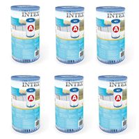 Intex 29000 Filter Cartridge Type A 6 Stuks voor Zwembad 244/305/366 cm Intex 29000 Filter Cartridge Type A 6 Stuks voor Zwembad 244/305/366 cm