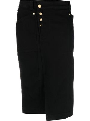 TOM FORD jupe crayon à design asymétrique - Noir