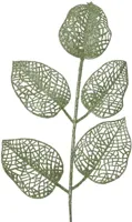 Everlands kunsttak blad 36cm matcha groen 10 stuks