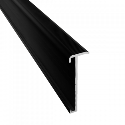 Küberit - Trapneusprofiel 845 Zwart mat F16 14x43mm t.b.v. 2-3mm PVC - 300cm