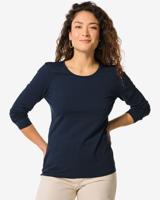 HEMA Dames T-shirt Donkerblauw (donkerblauw)