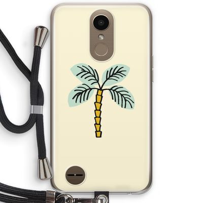 Palmboom: LG K10 (2017) Transparant Hoesje met koord