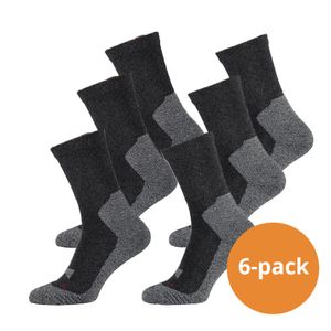 Xtreme Hiking Sokken 6-pack Multi Antraciet-45/47