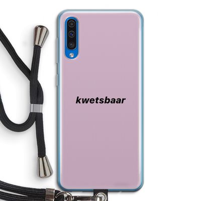 kwetsbaar: Samsung Galaxy A50 Transparant Hoesje met koord