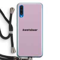 kwetsbaar: Samsung Galaxy A50 Transparant Hoesje met koord