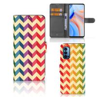 OPPO Reno 4 Pro 5G | Telefoon Hoesje | Zigzag Multi Color