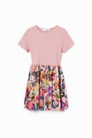 Gecombineerde jurk bloemen - RED - 9/10