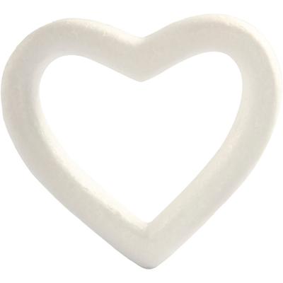 Creativ Company Hart, h: 12,5 cm, d: 2,5 cm, b: 13,5 cm, wit, 1 stuk
