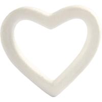 Creativ Company Hart, h: 12,5 cm, d: 2,5 cm, b: 13,5 cm, wit, 1 stuk