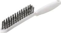 Lessmann staalborstel | lengte 285 mm | 0,35 mm rvs-staaldraad golvend | 3-rijig | 1 stuk - 185431 185431