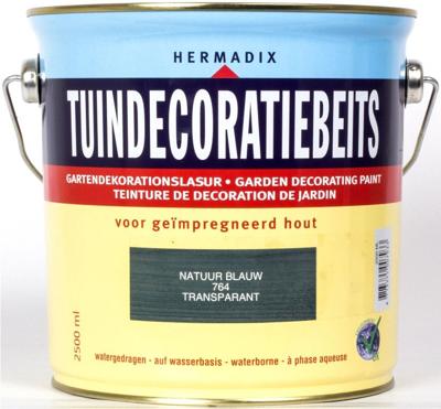 Tuindecoratiebeits 764 natuur blauw 2500 ml - Hermadix