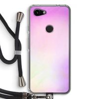 Flow mist pastel: Pixel 3a Transparant Hoesje met koord