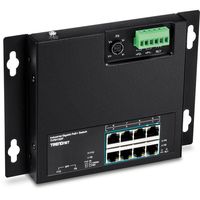 Trendnet TI-PG102F netwerk-switch Gigabit Ethernet (10/100/1000) Zwart Power over Ethernet (PoE)