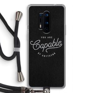 Capable: OnePlus 8 Pro Transparant Hoesje met koord