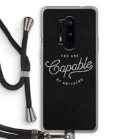 Capable: OnePlus 8 Pro Transparant Hoesje met koord