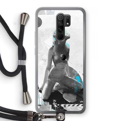 I will not feel a thing: Xiaomi Redmi 9 Transparant Hoesje met koord