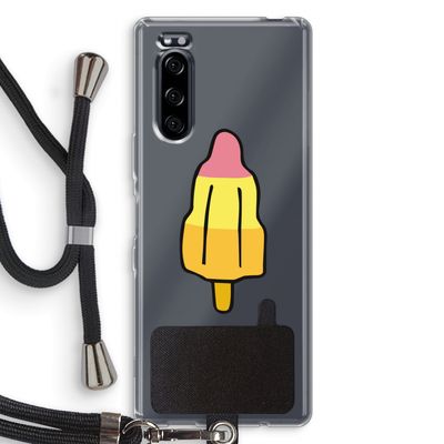 Raketijsje: Sony Xperia 5 Transparant Hoesje met koord