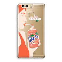 Peach please!: Huawei P9 Transparant Hoesje