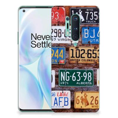 OnePlus 8 Pro | Siliconen hoesje | met foto Kentekenplaten