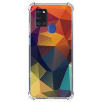 Samsung Galaxy A21s Shockproof Case Polygon Color - thumbnail