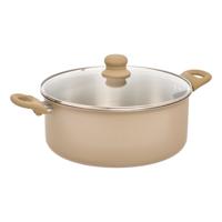5Five kookpan Paris - D28 cm - RVS - aluminium - beige/zilver - pannen