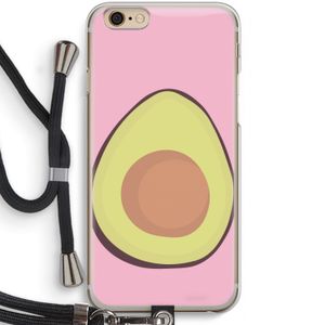 Avocado: iPhone 6 / 6S Transparant Hoesje met koord