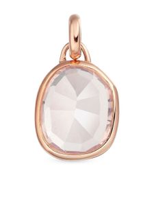 Monica Vinader pendentif Siren médium en or 18ct - Rose