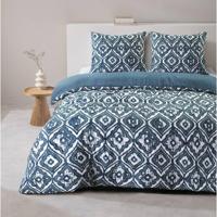2e Halve Prijs Leen Bakker - Dekbedovertrek Fez - 240x220 Cm - Polyester - Blauw