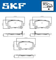 Remblokkenset, schijfrem SKF, u.a. für Dodge, Fiat, Chrysler