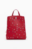 Middelgrote rugzak met studs - RED - U