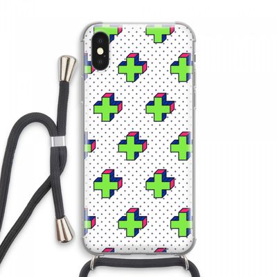 8-bit N°10: iPhone XS Max Transparant Hoesje met koord